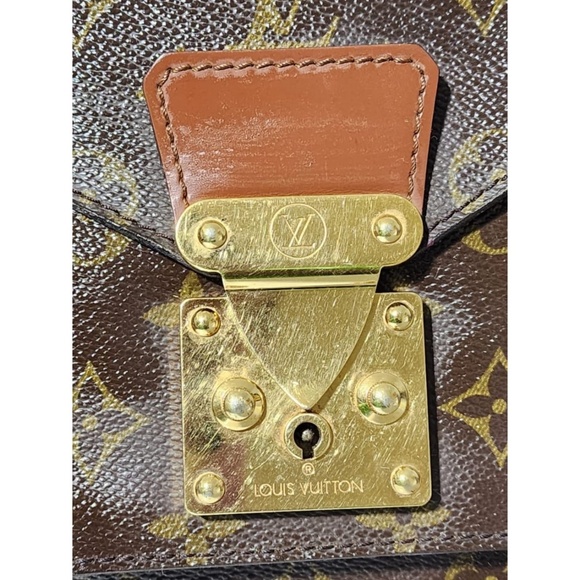 Authentic LOUIS VUITTON Monogram Monceau Satchel Bag Brown - Picture 12 of 16